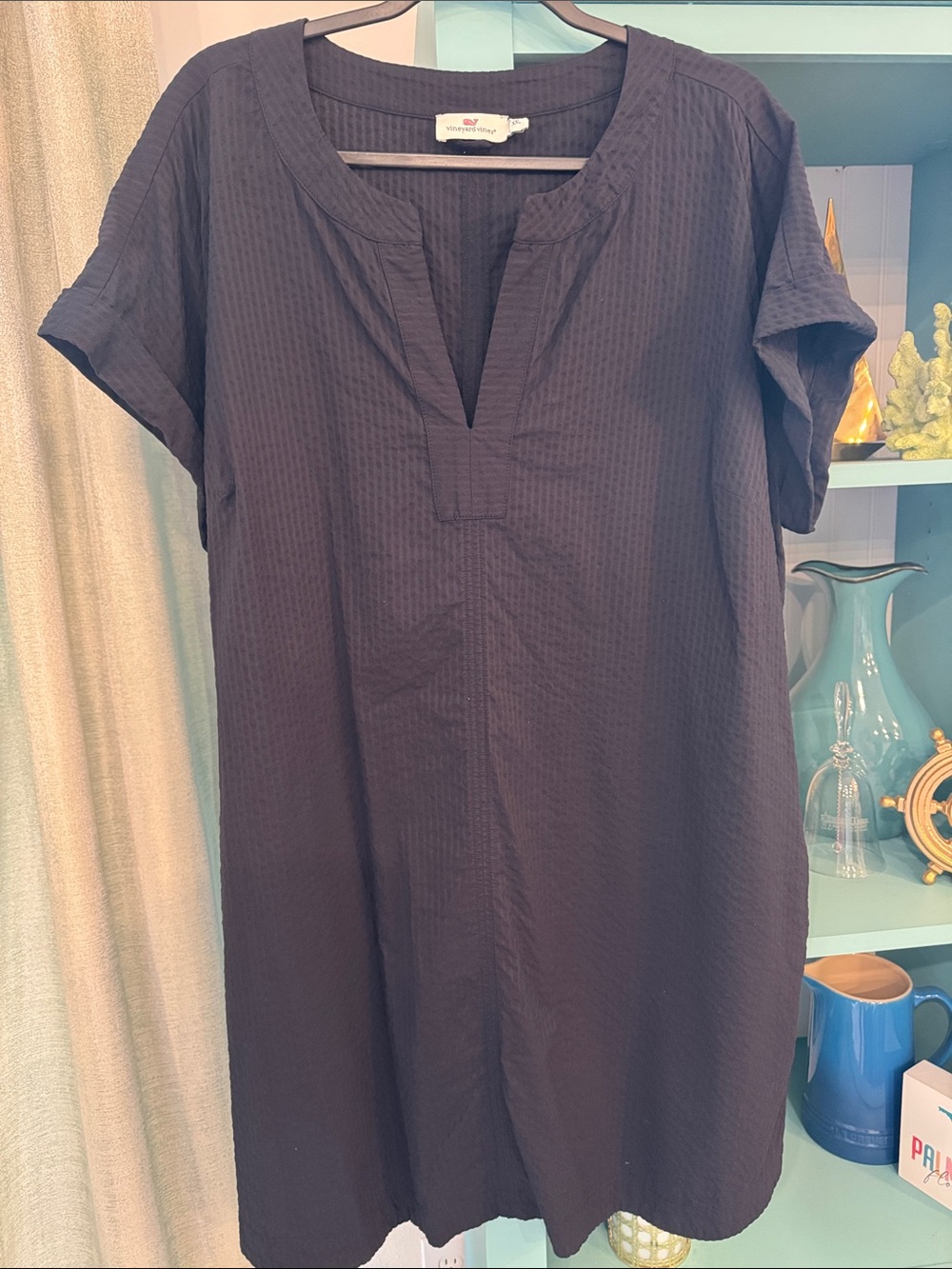 Vineyard Vines Black Coverup Dress XXL EUC